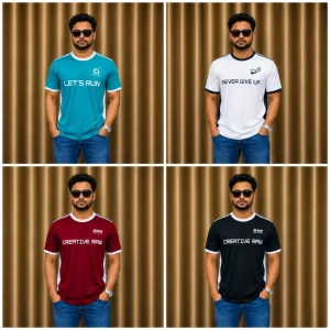4PCS T-Shirt Combo - Style 4